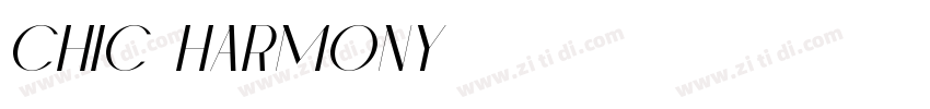 Chic harmony字体转换
